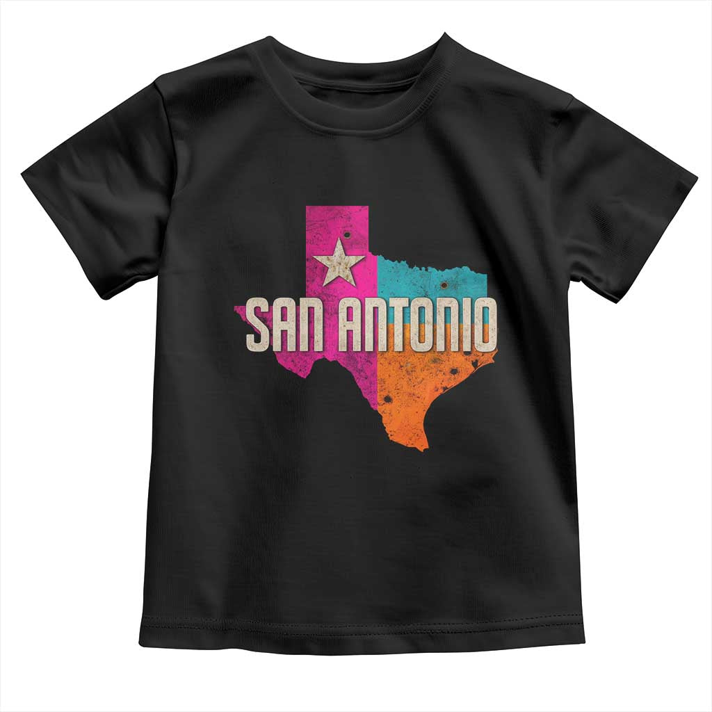 San Antonio Texas TX Fiesta Sports For Latino Fans Toddler T Shirt TS11 Black Print Your Wear