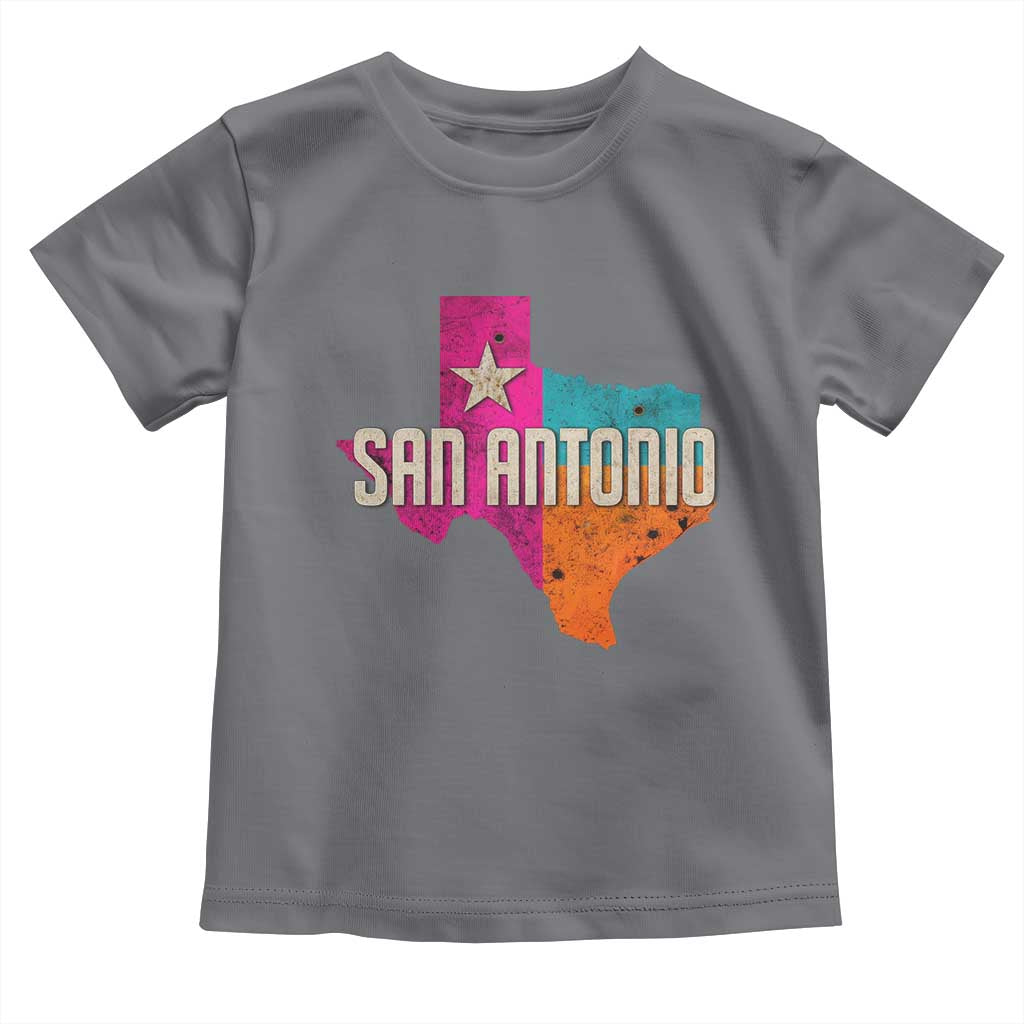 San Antonio Texas TX Fiesta Sports For Latino Fans Toddler T Shirt TS11 Charcoal Print Your Wear
