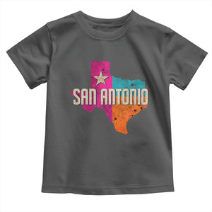 San Antonio Texas TX Fiesta Sports For Latino Fans Toddler T Shirt TS11 Dark Heather Print Your Wear