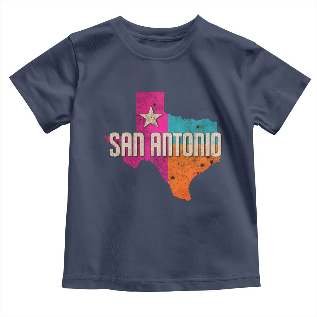 San Antonio Texas TX Fiesta Sports For Latino Fans Toddler T Shirt TS11 Navy Print Your Wear