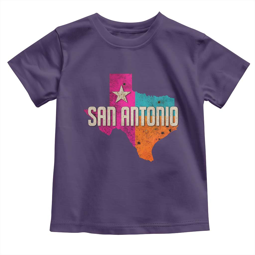 San Antonio Texas TX Fiesta Sports For Latino Fans Toddler T Shirt TS11 Purple Print Your Wear