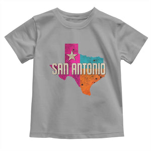 San Antonio Texas TX Fiesta Sports For Latino Fans Toddler T Shirt TS11 Sport Gray Print Your Wear