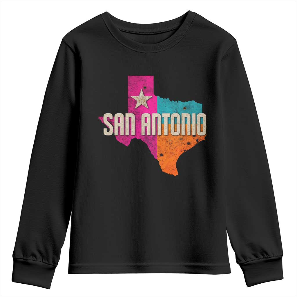 San Antonio Texas TX Fiesta Sports For Latino Fans Youth Sweatshirt TS11 Black Print Your Wear