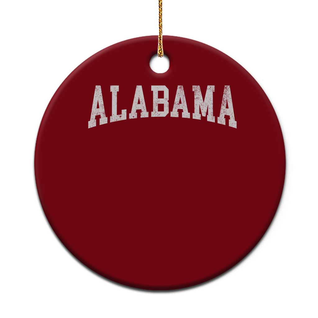 Alabama Fan Ceramic Ornament Vintage Bold Sport State Letters AL Game Day TS11 1pc Red Print Your Wear