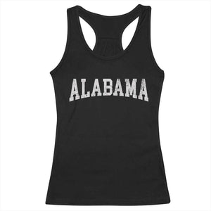 Alabama Fan Racerback Tank Top Vintage Bold Sport State Letters AL Game Day TS11 Black Print Your Wear