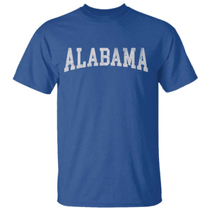 Alabama Fan T Shirt Vintage Bold Sport State Letters AL Game Day TS11 Royal Blue Print Your Wear