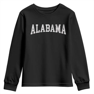Alabama Fan Youth Sweatshirt Vintage Bold Sport State Letters AL Game Day TS11 Black Print Your Wear
