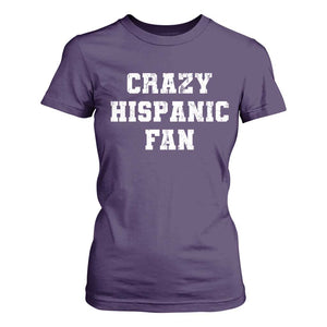 Crazy Hispanic Fan T Shirt For Women Funny Basketball Latino Pride TS11 Purple Print Your Wear