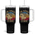 Funny The Moose Is Loose Tumbler With Handle Moose Lover Retro Vintage TS11 One Size: 40 oz Black Print Your Wear