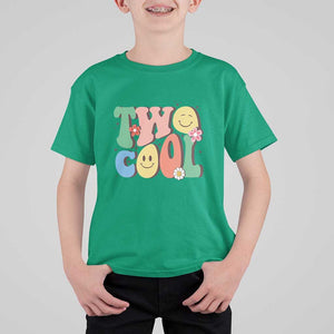 Second Birthday T Shirt For Kid Two Cool Gift 2 Years Old Retro Groovy TS11 Irish Green Print Your Wear