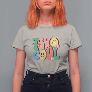 Second Birthday T Shirt For Women Two Cool Gift 2 Years Old Retro Groovy TS11 Sand Print Your Wear