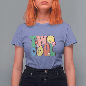 Second Birthday T Shirt For Women Two Cool Gift 2 Years Old Retro Groovy TS11 Violet Print Your Wear