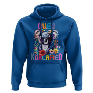 Funny Koala Hoodie Over Koalafied Cute Colorful Bear TS11 Royal Blue Print Your Wear