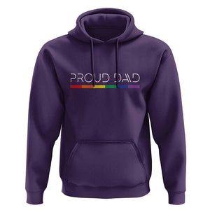 LGBTQ Gay Pride Hoodie Proud Dad Father's Day LGBT Flag TS11 Purple Print Your Wear