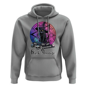 Cat Lover Hoodie Black Meowgic Pentagram Witchcraft Magic TS11 Sport Gray Print Your Wear