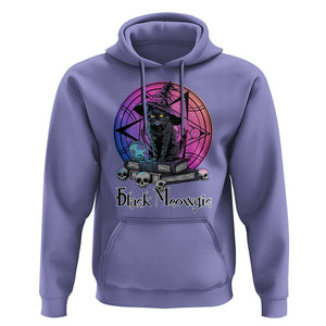 Cat Lover Hoodie Black Meowgic Pentagram Witchcraft Magic TS11 Violet Print Your Wear
