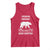 Funny Bear Hunting Tank Top Weekend Forecast 100% Chance Of Bear Hunter TS11 Red Print Your Wear
