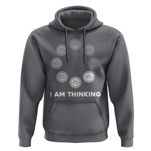 Checkers Lover Hoodie I Am Thinking Board Game Draughts Player TS11 Charcoal Print Your Wear