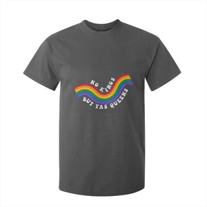 No Kings But Yas Queens LGBTQ Pride Retro Rainbow T Shirt For Kid