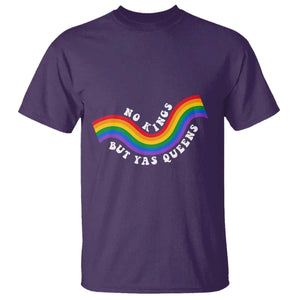 No Kings But Yas Queens LGBTQ Pride Retro Rainbow T Shirt TS11 Purple Print Your Wear