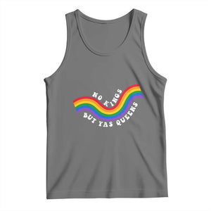 No Kings But Yas Queens LGBTQ Pride Retro Rainbow Tank Top