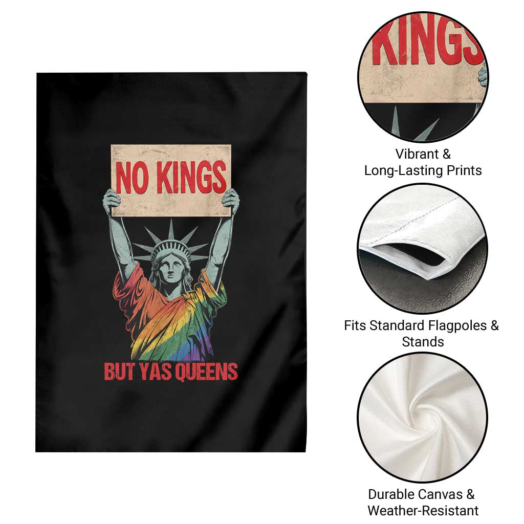 No Kings But Yas Queens Garden Flag Statue Of Liberty LGBTQ Pride Ally Pride TS11 Print Your Wear