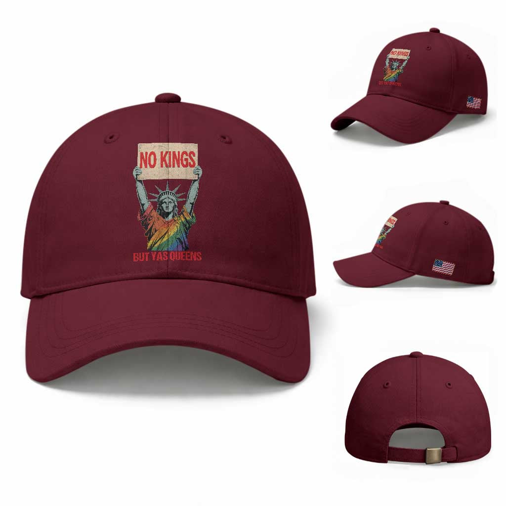 No Kings But Yas Queens Baseball Cap Statue Of Liberty LGBTQ Pride Ally Pride