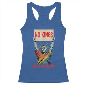 No Kings But Yas Queens Racerback Tank Top Statue Of Liberty LGBTQ Pride Ally Pride TS11 Royal Blue Print Your Wear