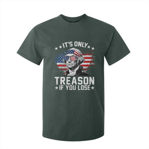 It Is Only Treason If You Lose George Washington T Shirt For Kid Funny 4th of July Vintage American Flag