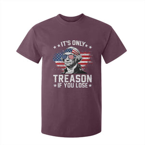 It Is Only Treason If You Lose George Washington T Shirt For Kid Funny 4th of July Vintage American Flag