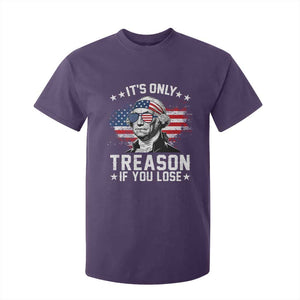 It Is Only Treason If You Lose George Washington T Shirt For Kid Funny 4th of July Vintage American Flag