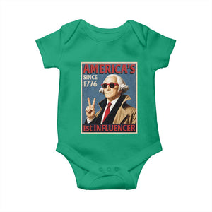 George Washington America's 1st Influencer Baby Onesie Funny Founding Father USA