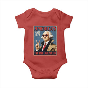 George Washington America's 1st Influencer Baby Onesie Funny Founding Father USA