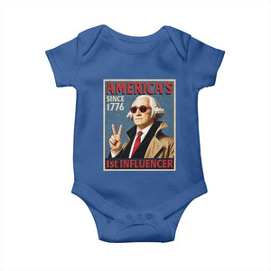 George Washington America's 1st Influencer Baby Onesie Funny Founding Father USA