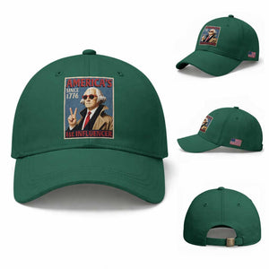George Washington America's 1st Influencer Baseball Cap Funny Founding Father USA