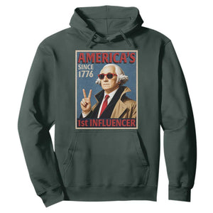 George Washington America's 1st Influencer Hoodie Funny Founding Father USA