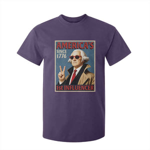 George Washington America's 1st Influencer T Shirt For Kid Funny Founding Father USA
