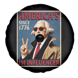 George Washington America's 1st Influencer Spare Tire Cover Funny Founding Father USA