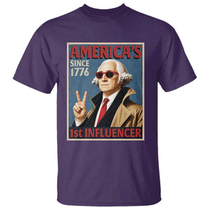 George Washington America's 1st Influencer T Shirt Funny Founding Father USA