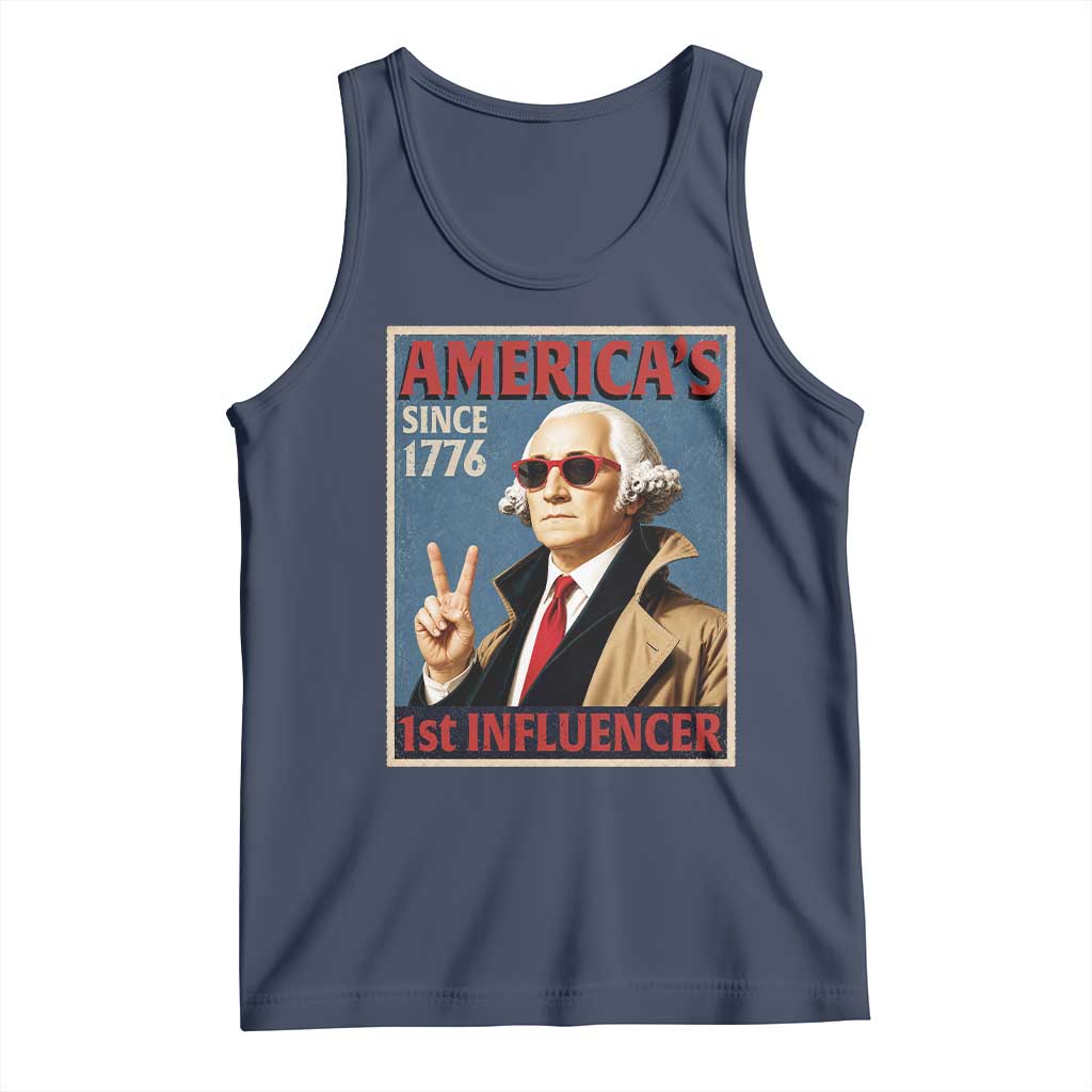 George Washington America's 1st Influencer Tank Top Funny Founding Father USA