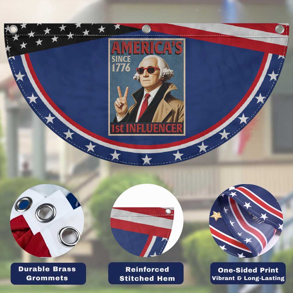 George Washington America's 1st Influencer Patriotic Fan Flag Funny Founding Father USA