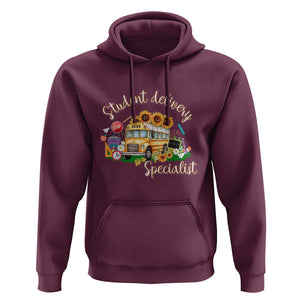 School Bus Driver Hoodie Student Delivery Specialist TS11 Maroon Print Your Wear