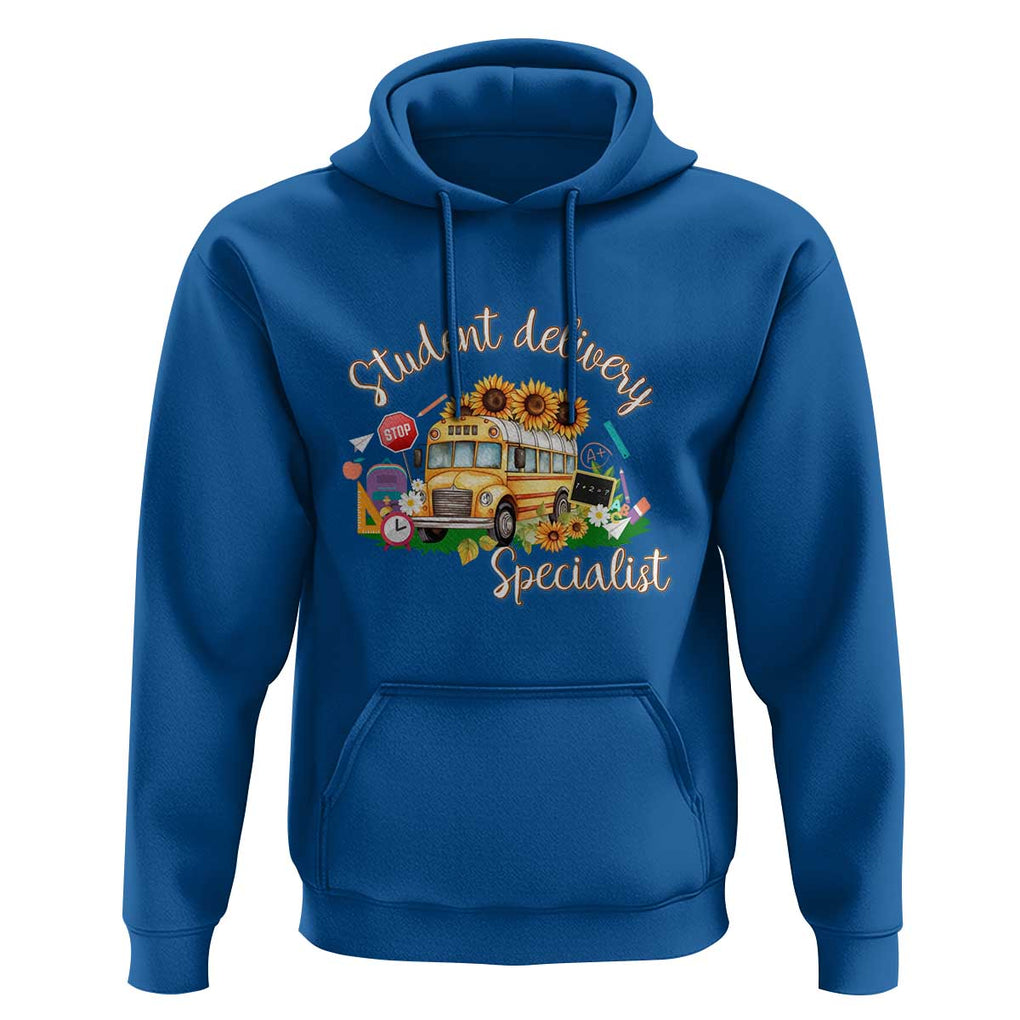 School Bus Driver Hoodie Student Delivery Specialist TS11 Royal Blue Print Your Wear