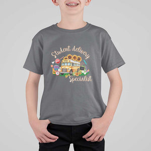 School Bus Driver T Shirt For Kid Student Delivery Specialist TS11 Charcoal Print Your Wear
