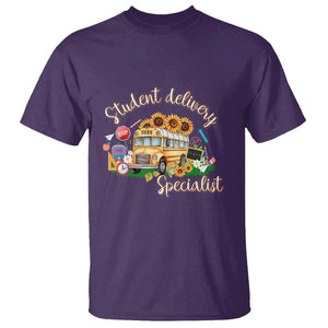 School Bus Driver T Shirt Student Delivery Specialist TS11 Purple Print Your Wear