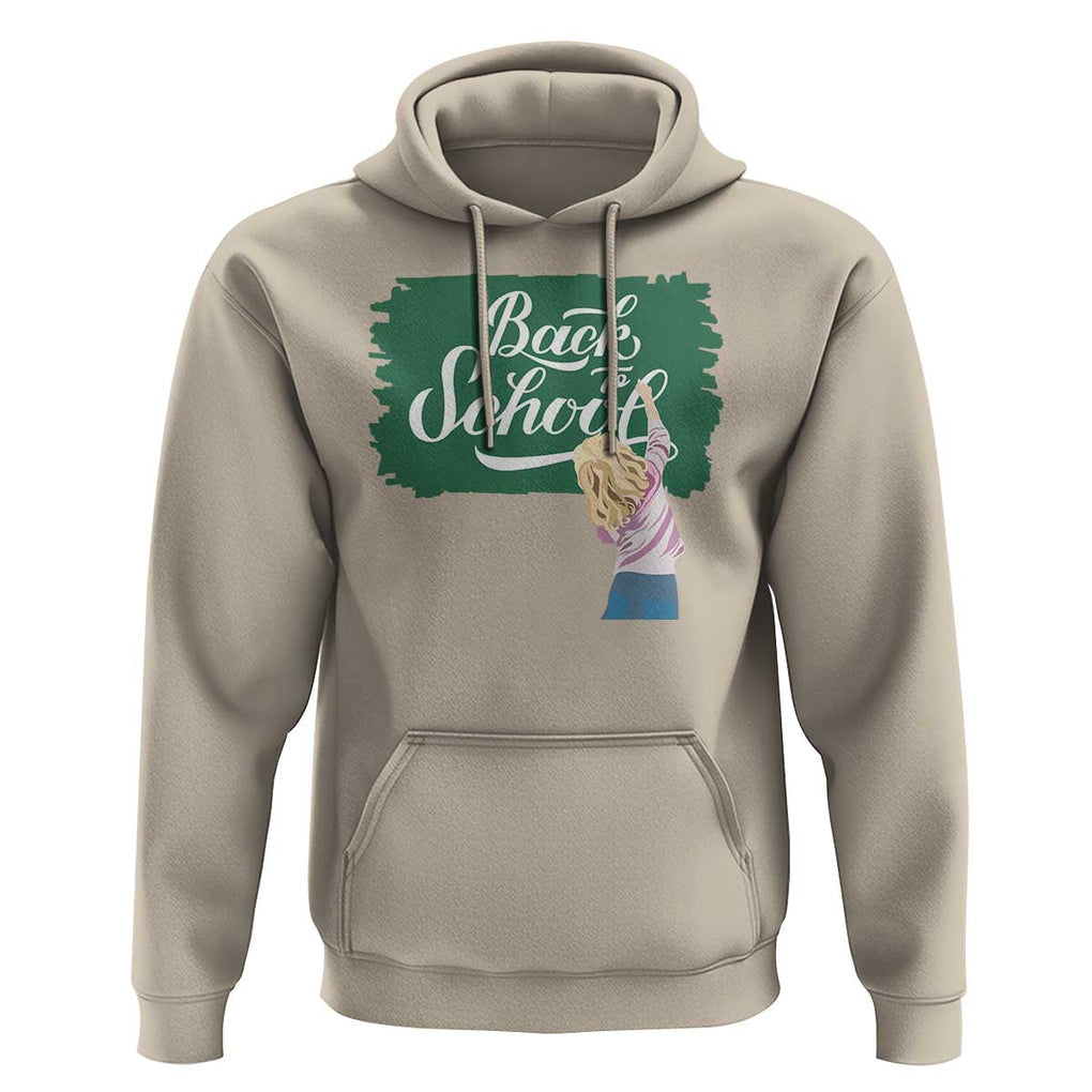 Back To School Hoodie Student Toddler Girl Green Board TS11 Sand Print Your Wear