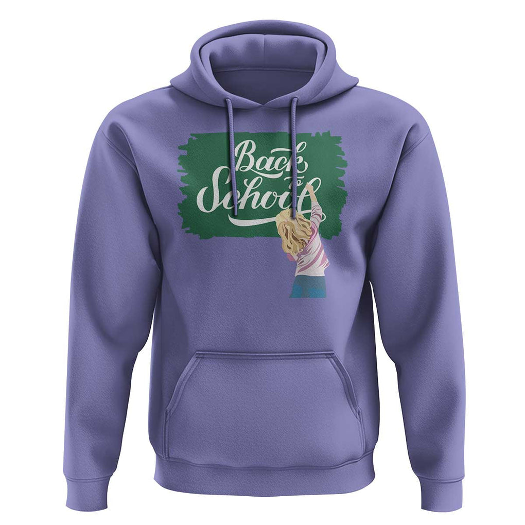 Back To School Hoodie Student Toddler Girl Green Board TS11 Violet Print Your Wear