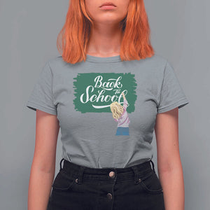 Back To School T Shirt For Women Student Toddler Girl Green Board TS11 Sport Gray Print Your Wear