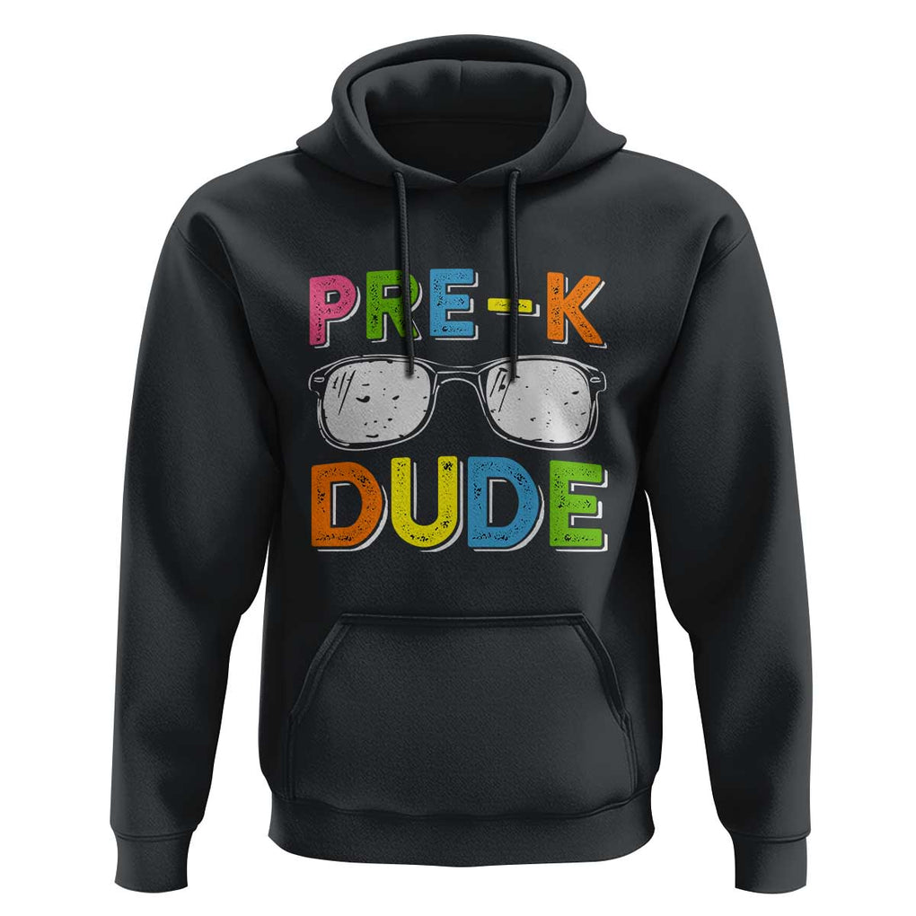 Pre-K Dude Hoodie First Day Of School Glasses Nerd TS11 Black Print Your Wear