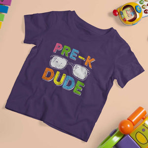 Pre-K Dude T Shirt For Kid First Day Of School Glasses Nerd TS11 Purple Print Your Wear